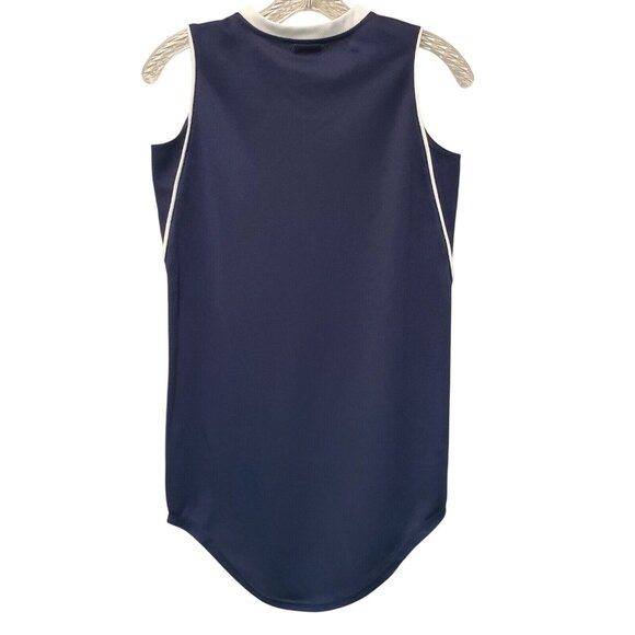 Alleson Athletic Girls Tennis Dress Uniform Size L (10/12) Blue White Jersey - Picture 5 of 9